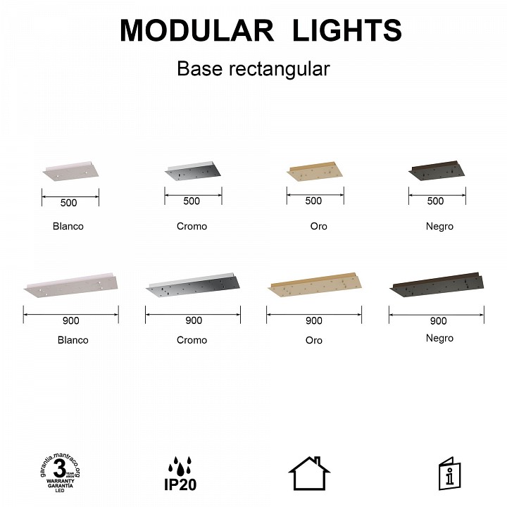 Основание Mantra Modular Light Florones 9389