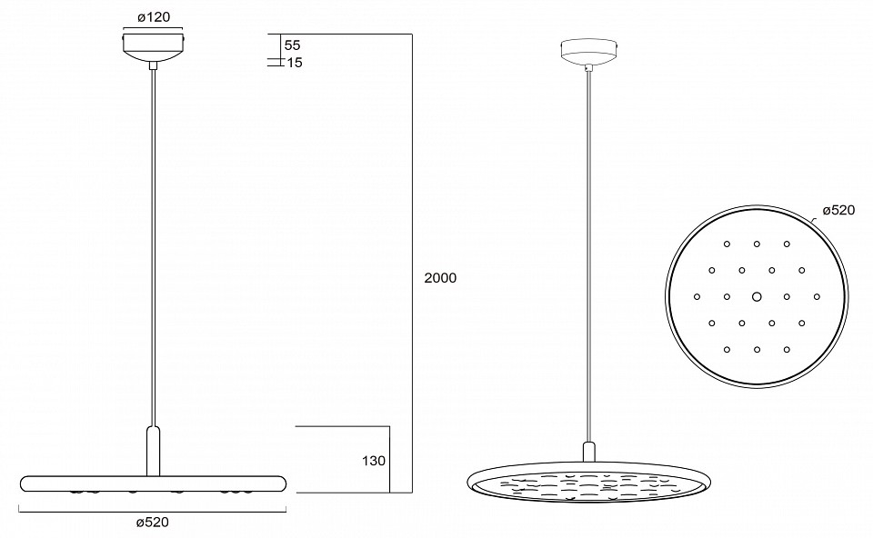 Подвесной светильник Mantra Acustic 9441