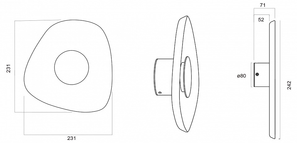 Накладной светильник Mantra Acustic 9443