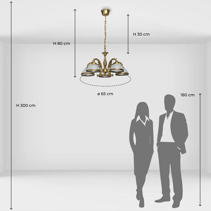 Подвесная люстра MW-Light Ангел 5 ламп 295011005