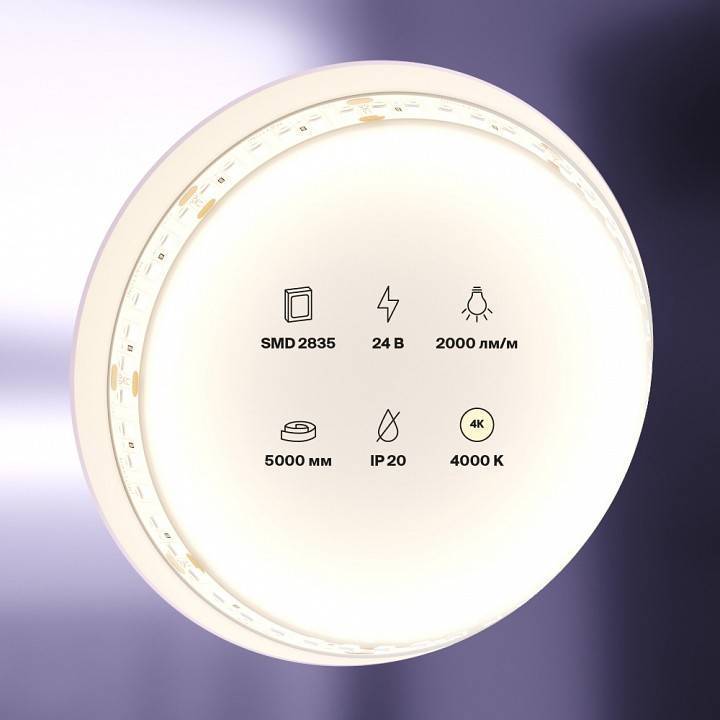 Лента светодиодная Maytoni LED Strip 20 Вт/м 24 В IP20 4000 К 5 м 10155