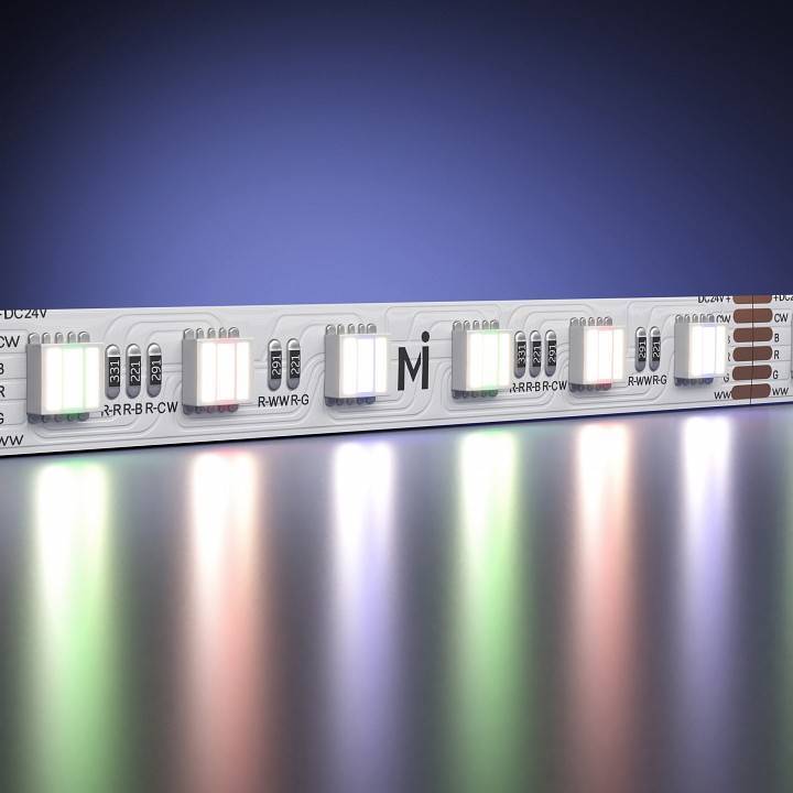 Лента светодиодная Maytoni Overled 19.2 Вт/м 24 В RGB+W 3000 К IP20 5 м 201136