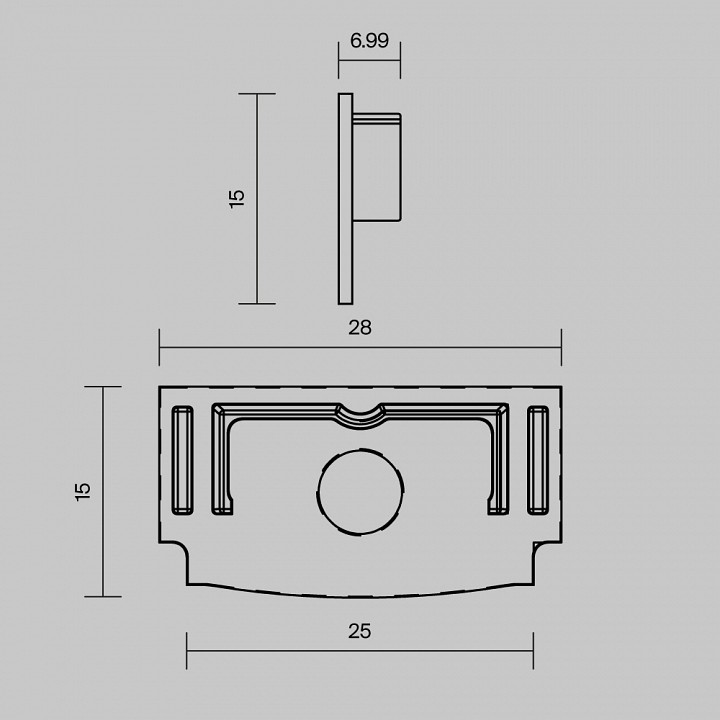 Заглушка для профиля Maytoni 642013