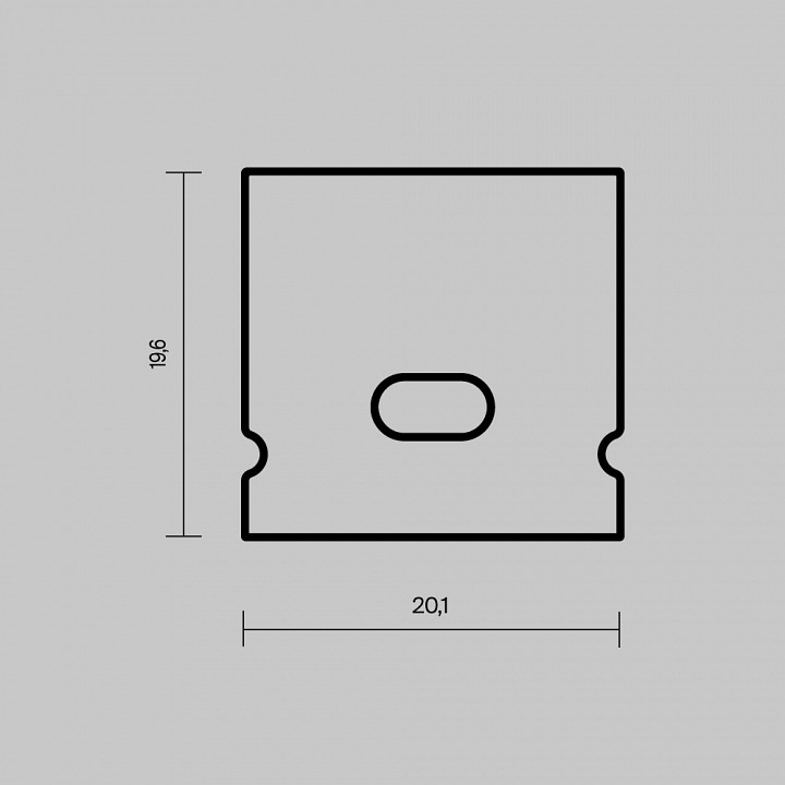 Заглушка для профиля Maytoni 642072