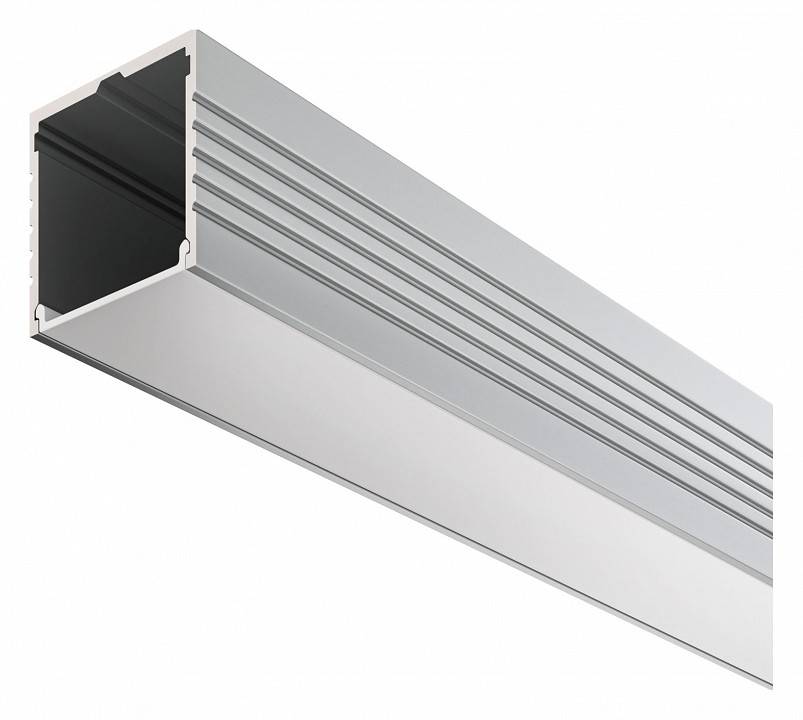 Профиль алюминиевый накладной Maytoni 2 м серебристый ALM-3535A-S-2M