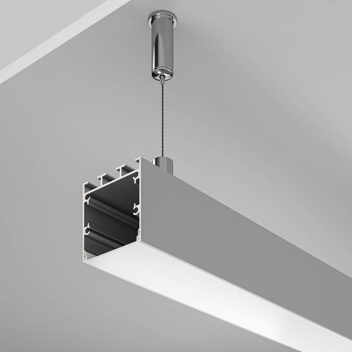 Профиль алюминиевый накладной Maytoni 2 м серебристый ALM-3535B-S-2M