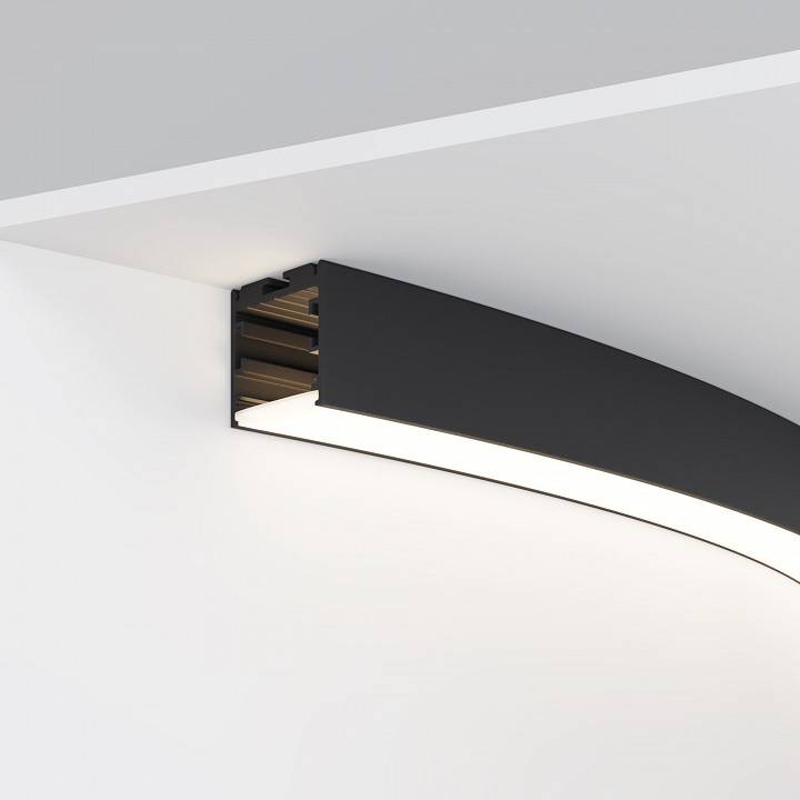 Профиль накладной Maytoni Led strip 45° 1.5 м ALM-3535R-B-D-45°-1.5M