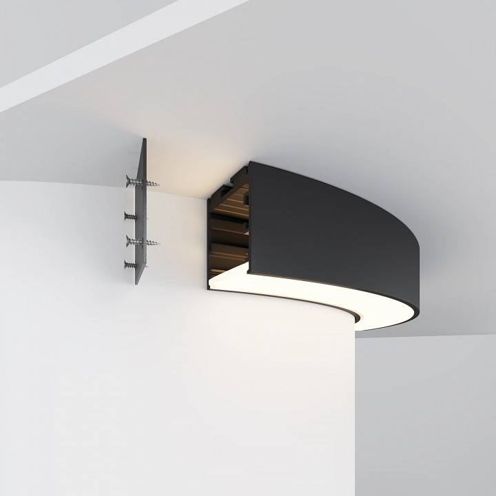 Профиль накладной Maytoni Led strip 90° 0.3 м ALM-3535R-B-D-90°-0.3M