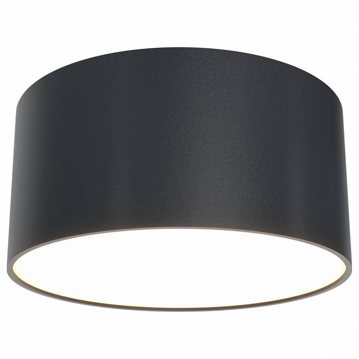 Потолочный светильник Maytoni Zon LED 12 Вт 3000 К черный C032CL-L12B3K