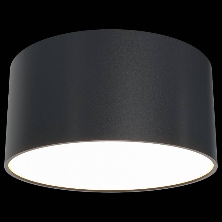 Потолочный светильник Maytoni Zon LED 12 Вт 3000 К черный C032CL-L12B3K