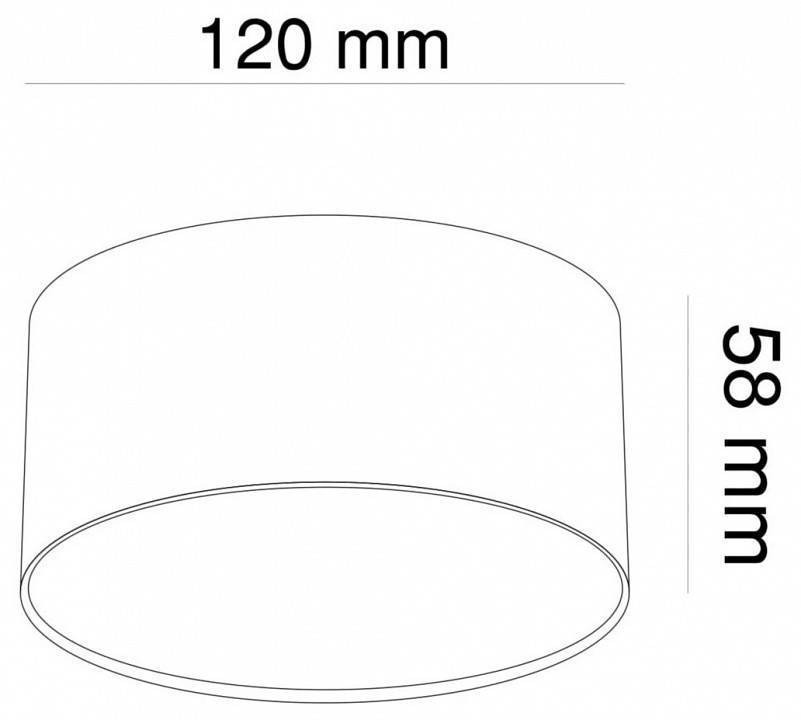Потолочный светильник Maytoni Zon LED 12 Вт 3000 К черный C032CL-L12B3K