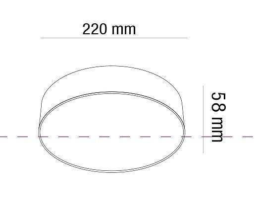 Потолочный светильник Maytoni Zon LED 32 Вт 3000 К белый C032CL-L32W3K