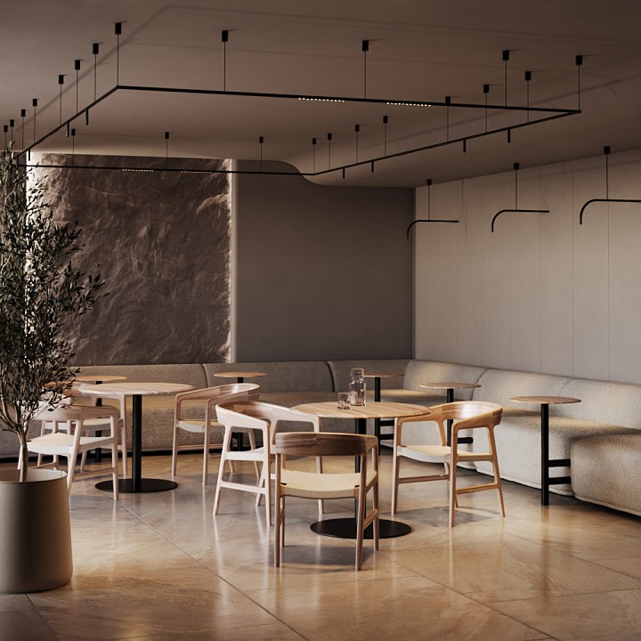 Модульный светильник Maytoni Eye C104WL-3W3-6K-BS