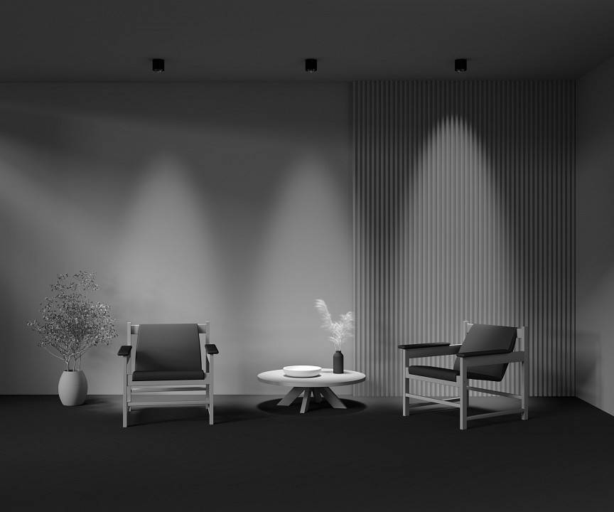 Накладной светильник Maytoni Lens C217CL-15W4K-B