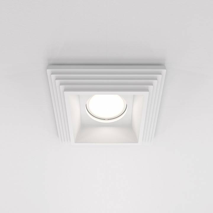Встраиваемый светильник Maytoni Gyps Modern DL005-1-01-W-1