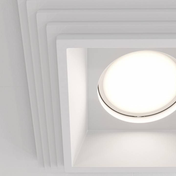 Встраиваемый светильник Maytoni Gyps Modern DL005-1-01-W-1