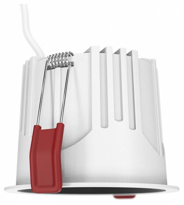 Встраиваемый светильник Maytoni Alfa 15 Вт 4000 K диммируемый белый/черный DL043-01-15W4K-D-RD-WB