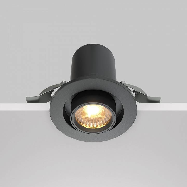 Встраиваемый светильник на штанге Maytoni Hidden DL045-01-10W3K-B