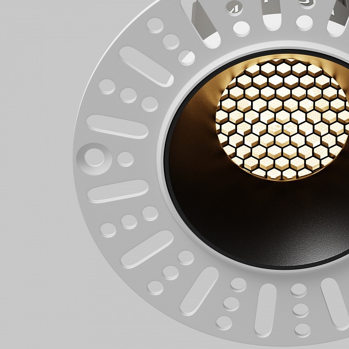 Встраиваемый светильник Maytoni 10 Вт 3000 K черный DL119-10W-3K-TRS-B