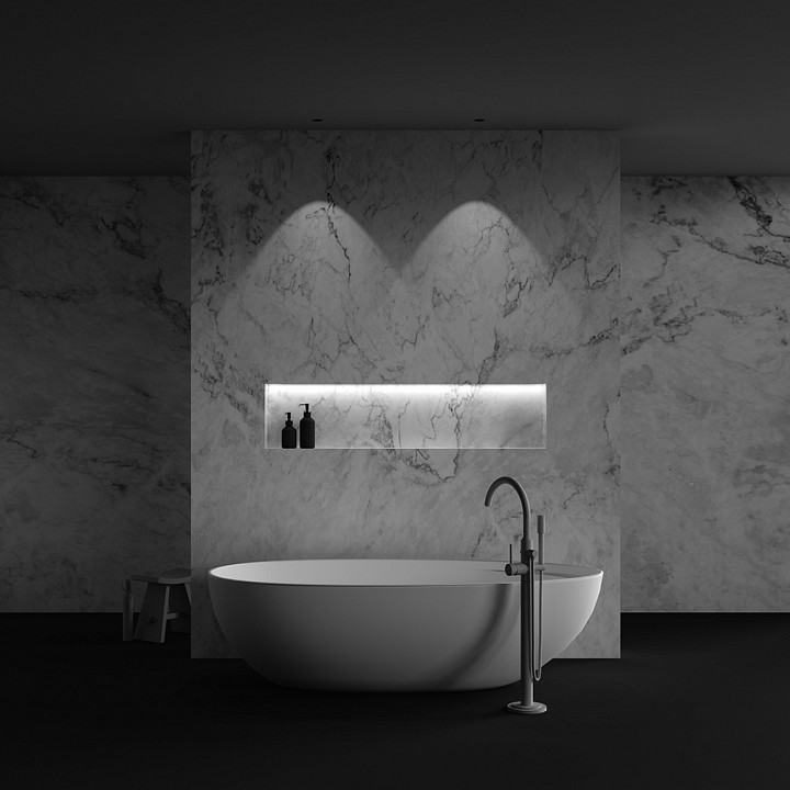 Встраиваемый светильник Maytoni 10 Вт 3000 K черный DL119-10W-3K-TRS-B