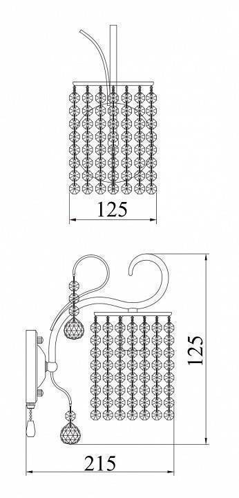 Бра Freya Leona FR1127-WL-01-G