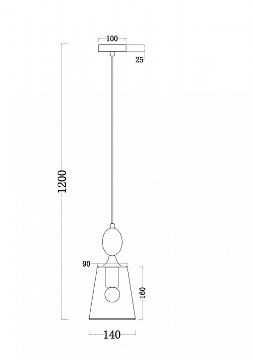 Подвесной светильник Freya Sofi FR2022PL-01CH