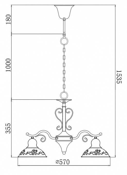 Подвесная люстра Freya Benoit 3 лампы FR2566-PL-03-WG