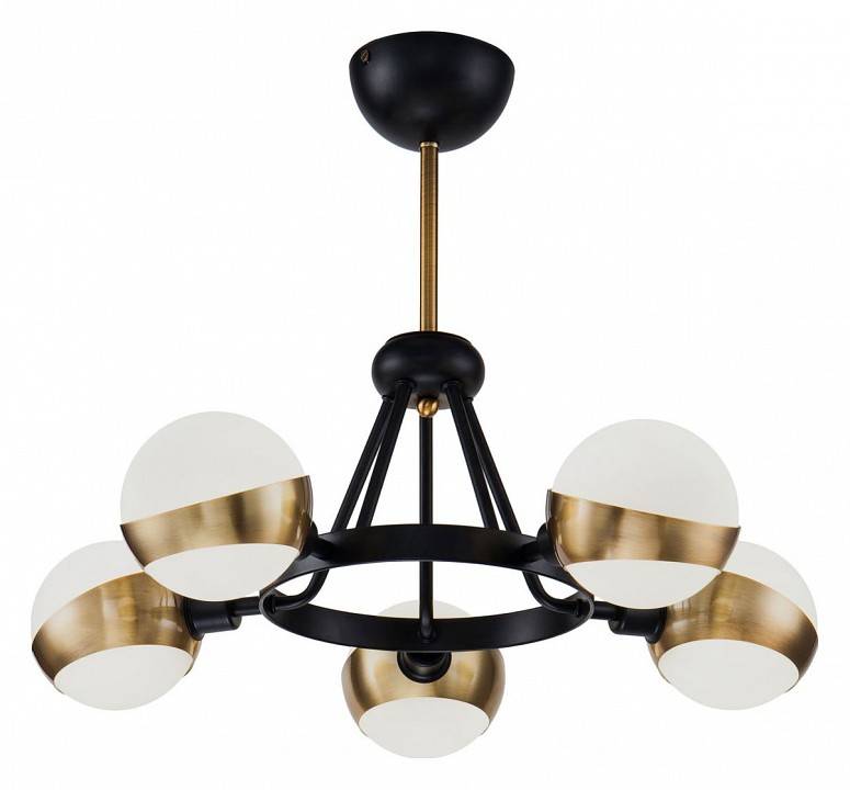 Люстра на штанге Freya Silvia 5 ламп FR5009PL-05B