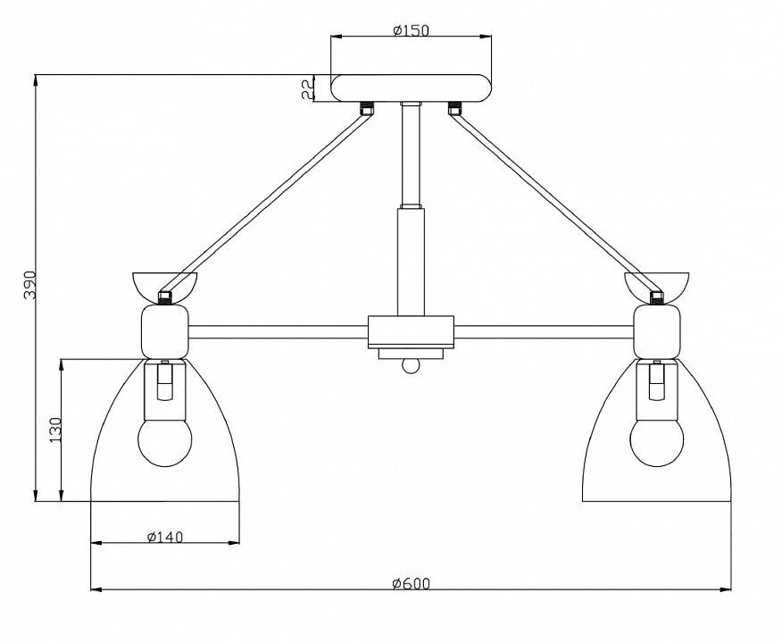 Люстра на штанге Freya Delia 3 лампы FR5033CL-03W