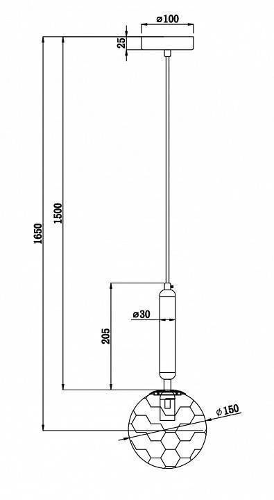 Подвесной светильник Freya Zelda FR5122PL-01BS