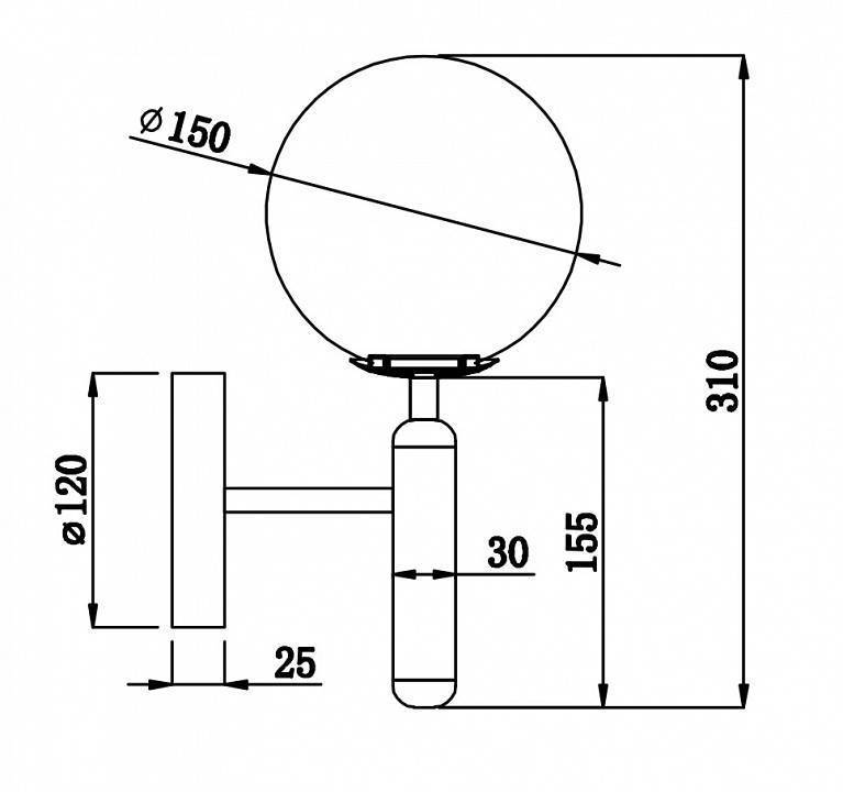 Бра Freya Zelda FR5122WL-01BS