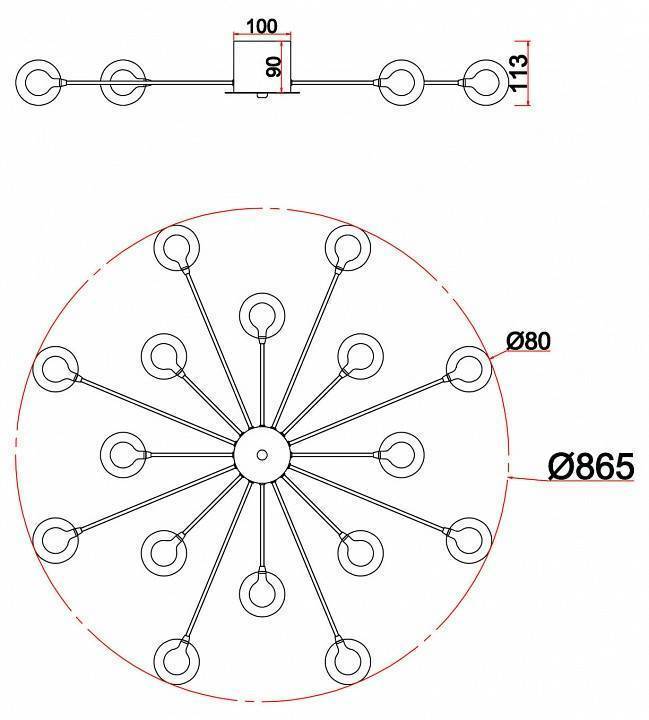Потолочная люстра Freya Celebrity FR5242CL-16BS1
