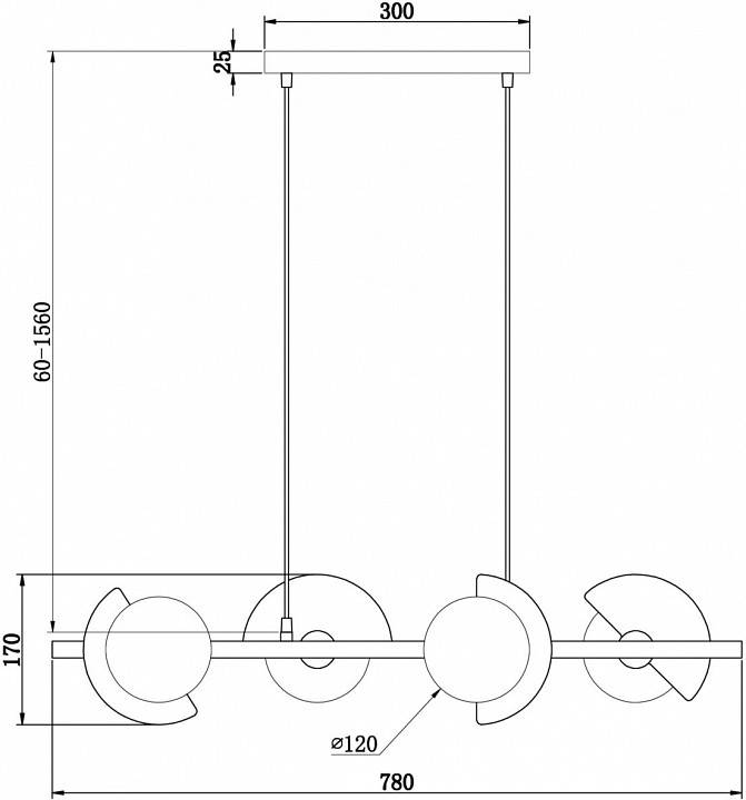 Подвесная люстра Freya Sepia FR5391PL-04CFL