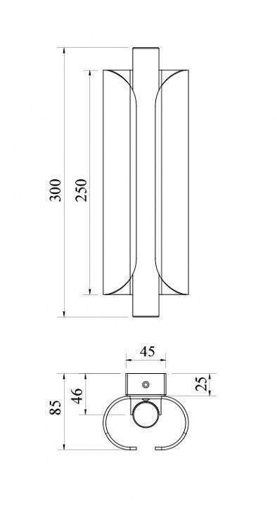 Бра светодиодное Maytoni Interstellar MOD309WL-L4GR4K