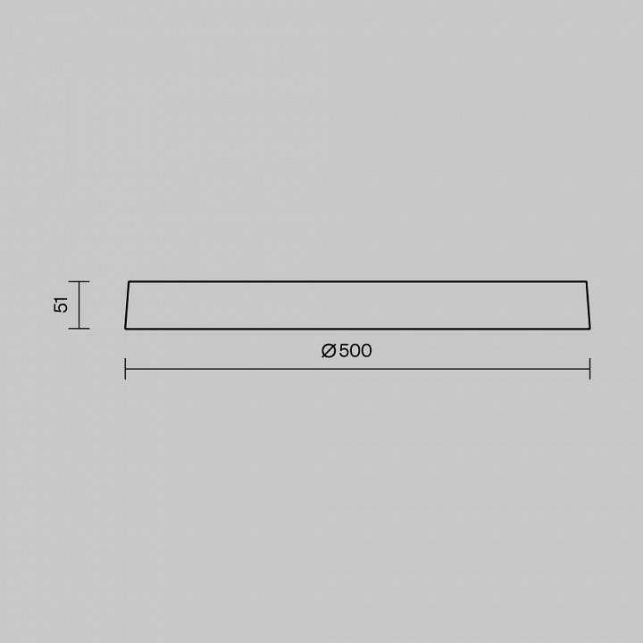 Накладной светильник Maytoni Incognito LED 43 Вт белый MOD426CL-L43WK