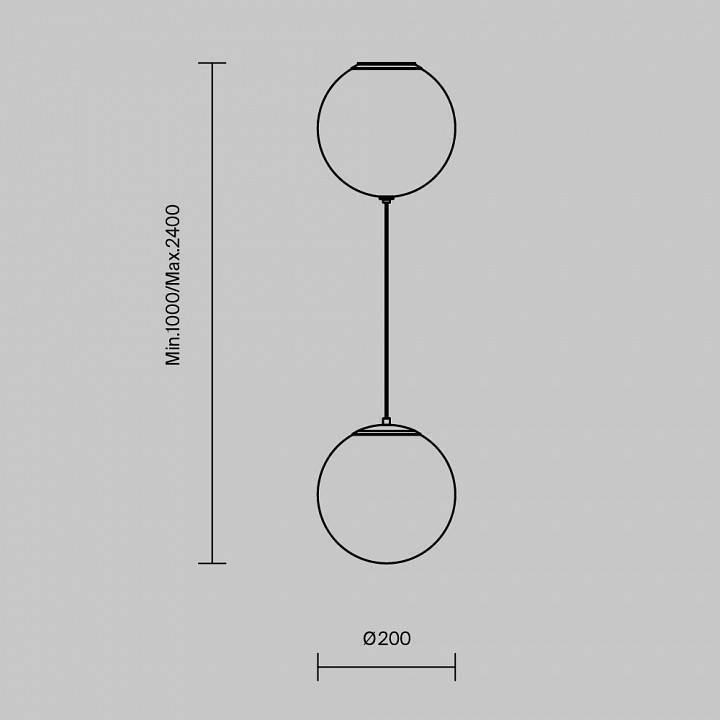 Подвесной светильник Maytoni Twins MOD427PL-L20B3K