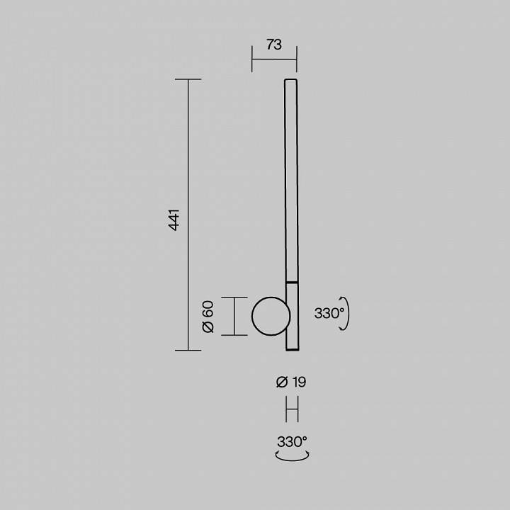 Бра Maytoni Rotera MOD432WL-L6B3K