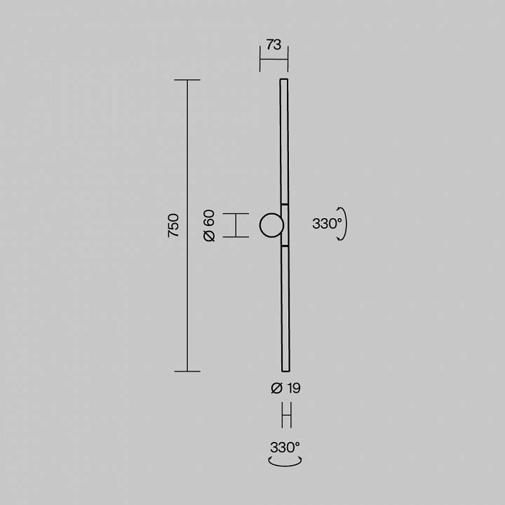 Бра Maytoni Rotera MOD432WL-L9B3K