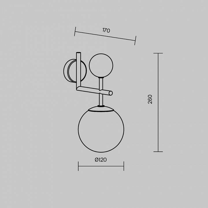 Бра Maytoni Museo MOD436WL-01BS