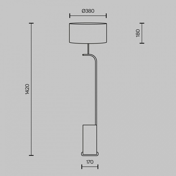 Торшер Maytoni Glamping MOD437FL-03B