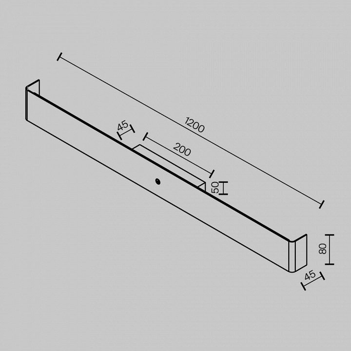 Накладной светильник Maytoni Bracket MOD492WL-L20BK