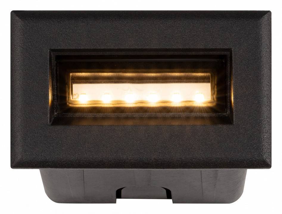 Встраиваемый светильник Maytoni Bosca 3 Вт 3000 К черный O045SL-L3B3K