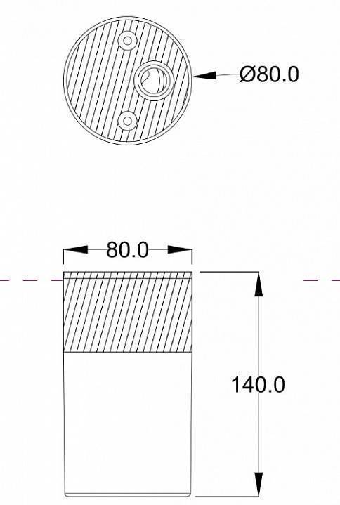 Потолочный светильник Maytoni Willis 1xE27 серый O418CL-01GR
