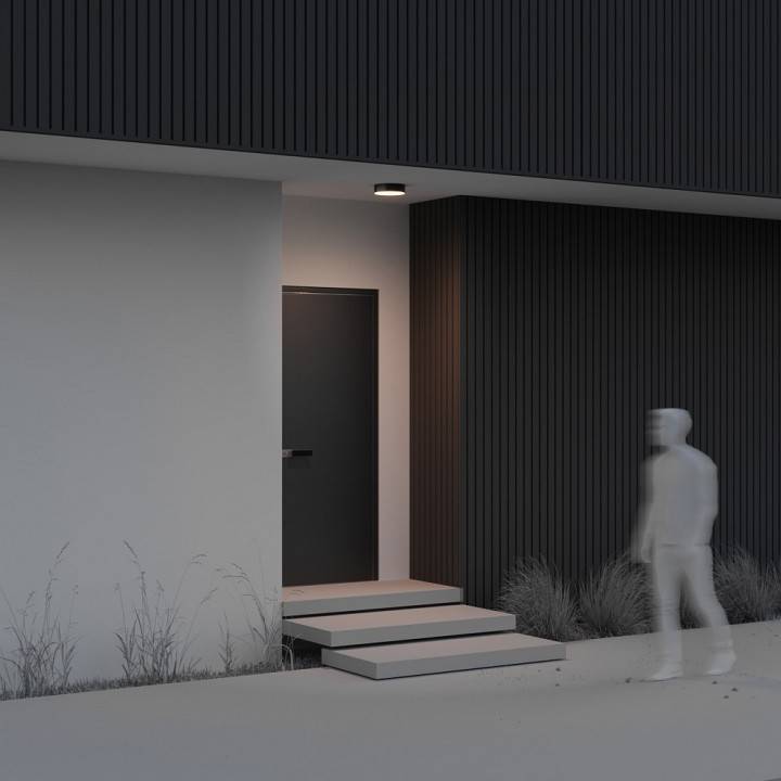 Накладной светильник Maytoni Zon IP 30 Вт 3000K черный O431CL-L30B3K