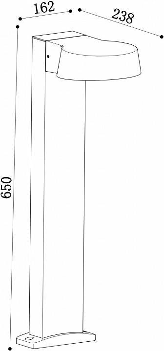 Уличный светильник Maytoni Share LED O443FL-L12GF3K