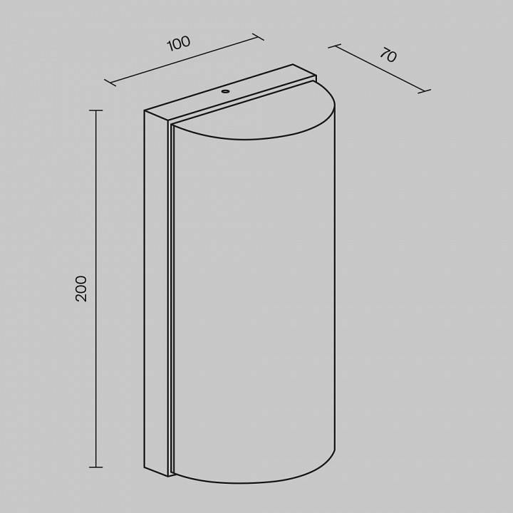 Накладной светильник Maytoni Badd 10 Вт O454WL-L10GF3K1