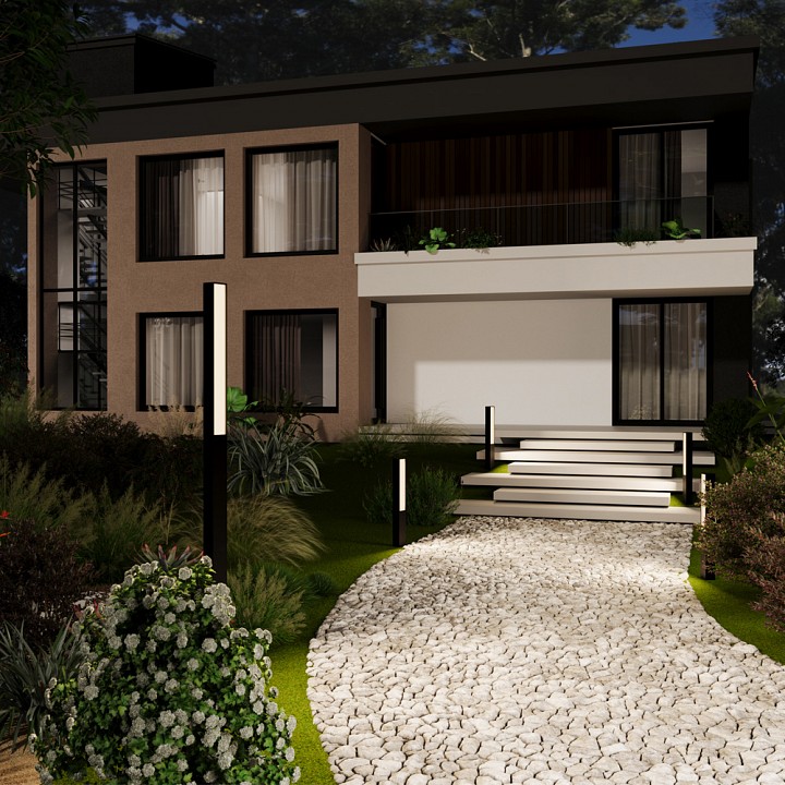 Уличный наземный светильник Maytoni Blitz O470FL-L20GF3K