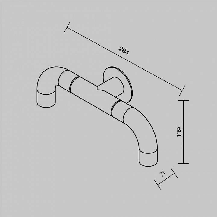 Настенный светильник Maytoni Sleek LED 4 Вт 3000K золото O477WL-L4GF3K