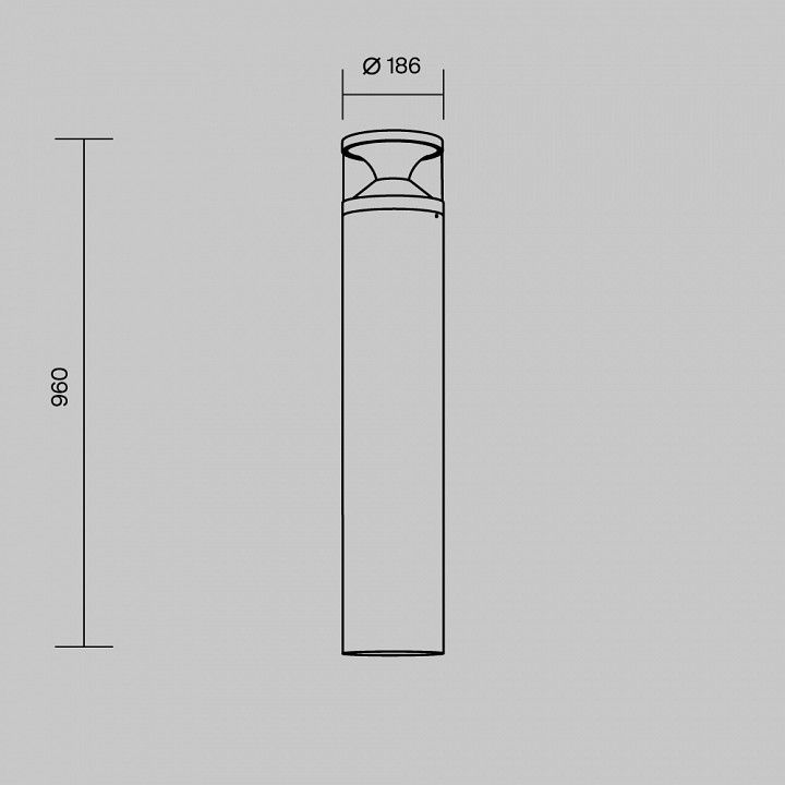 Уличный светильник Maytoni Pyro LED O496FL-L21B3K2