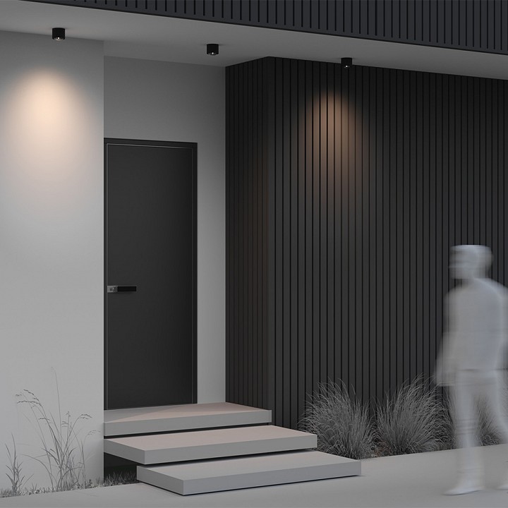 Светильник накладной Maytoni Lumina 15 Вт 3000K черный O498CL-L15B3K